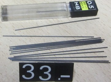 33 CAJITA MINAS hb 0,5mm 60mm 13uds